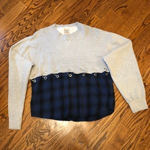 Crewneck and Flannel Top
